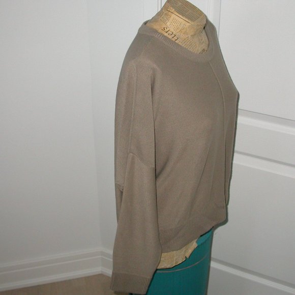 Tan Loose Raglan Sleeved Sweater - Picture 3 of 7